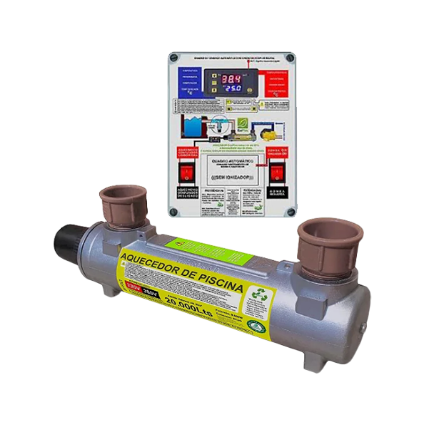 Termolar Aquecimento - Aquecedor Automático de Piscina com Ionizador (capacidade de até 20.000 litros)